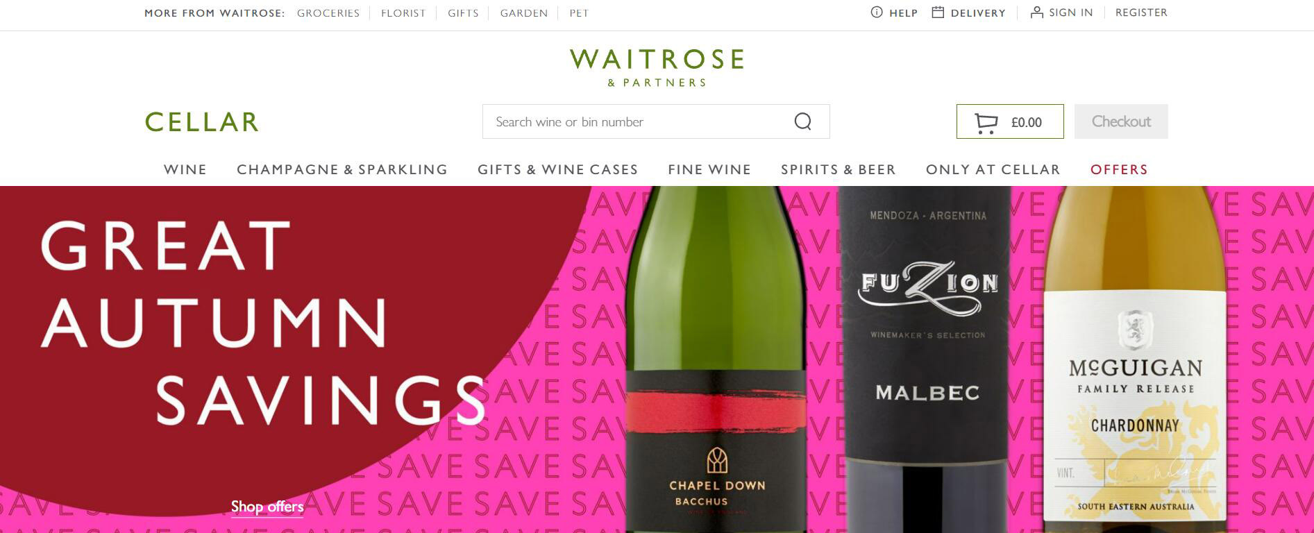 Waitrose Cellar Affiliate Program