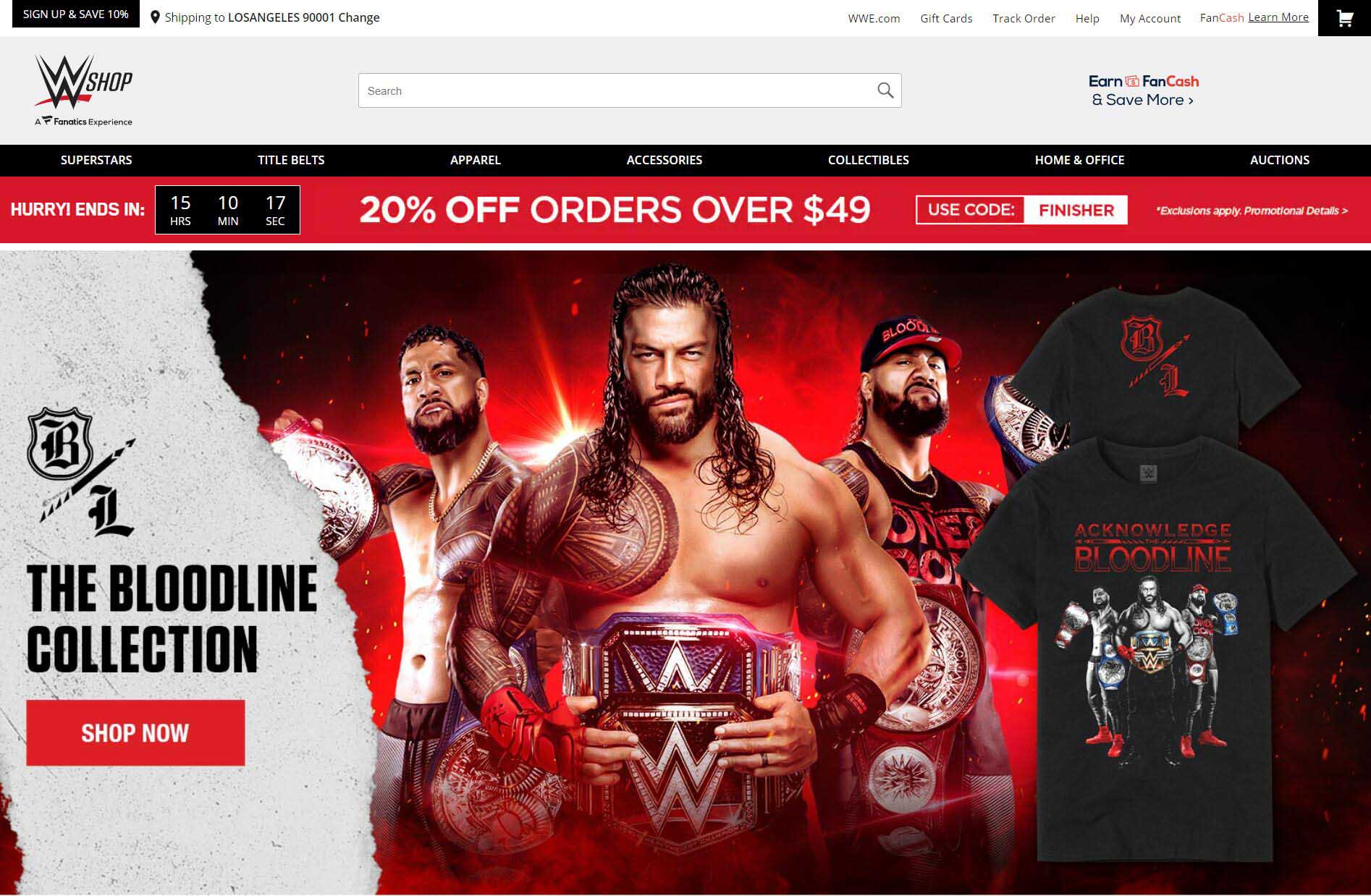 WWE Shop Affiliate Program