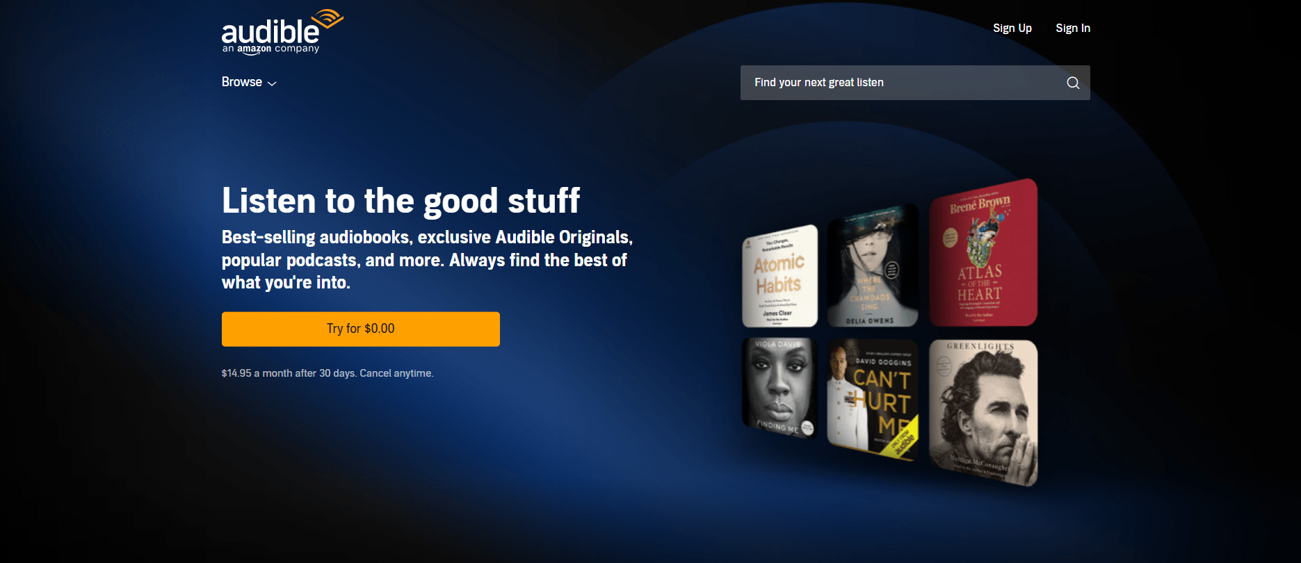 New offer launched: Audible Affiliate Program